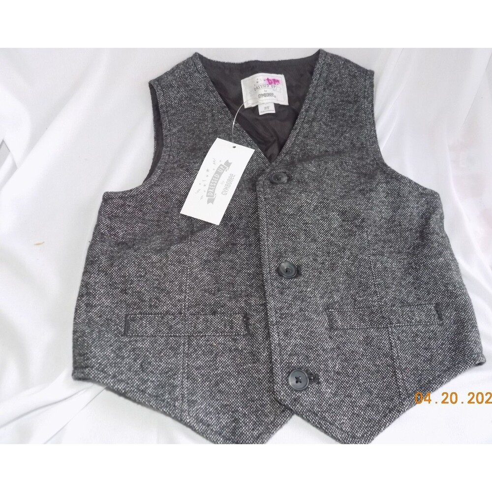 New Dressed up by Gymboree boy's dress vest size 3t